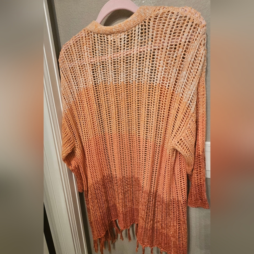 Maurices Orange Ombre Cardigan Size M - Picture 2 of 3